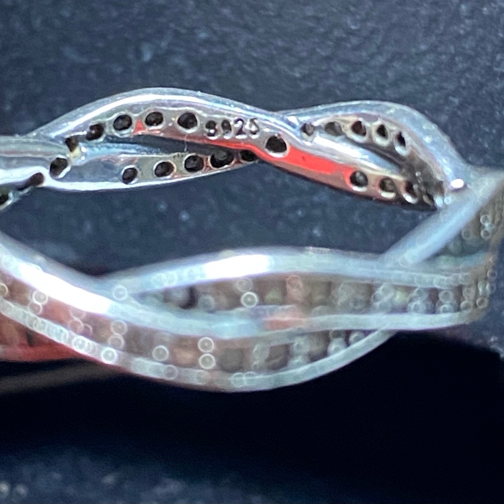 Sterling Silver Twisted, Infinity Stackable Ring,… - image 8